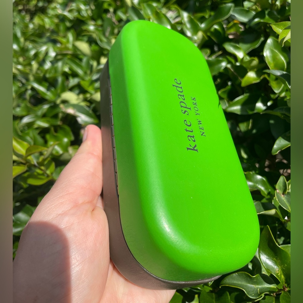 Kate Spade Lime Green Glasses Case - Picture 2 of 4